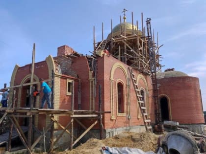 В большом селе Курганской области строят храм в честь Архангела Михаила