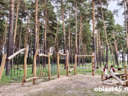 Спортивные мероприятия в новом экопарке Кургана