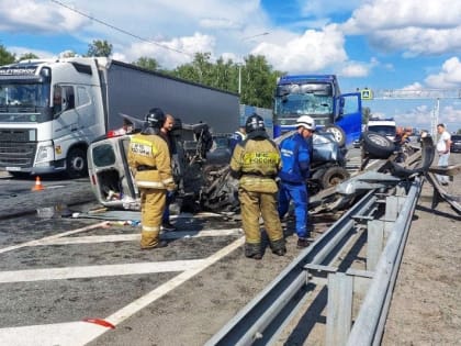 В массовом ДТП в Кургане погиб водитель иномарки 