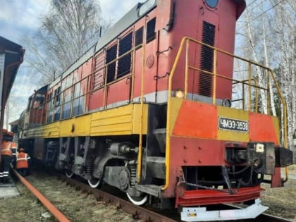 В Курганской области сошёл с рельсов тепловоз
