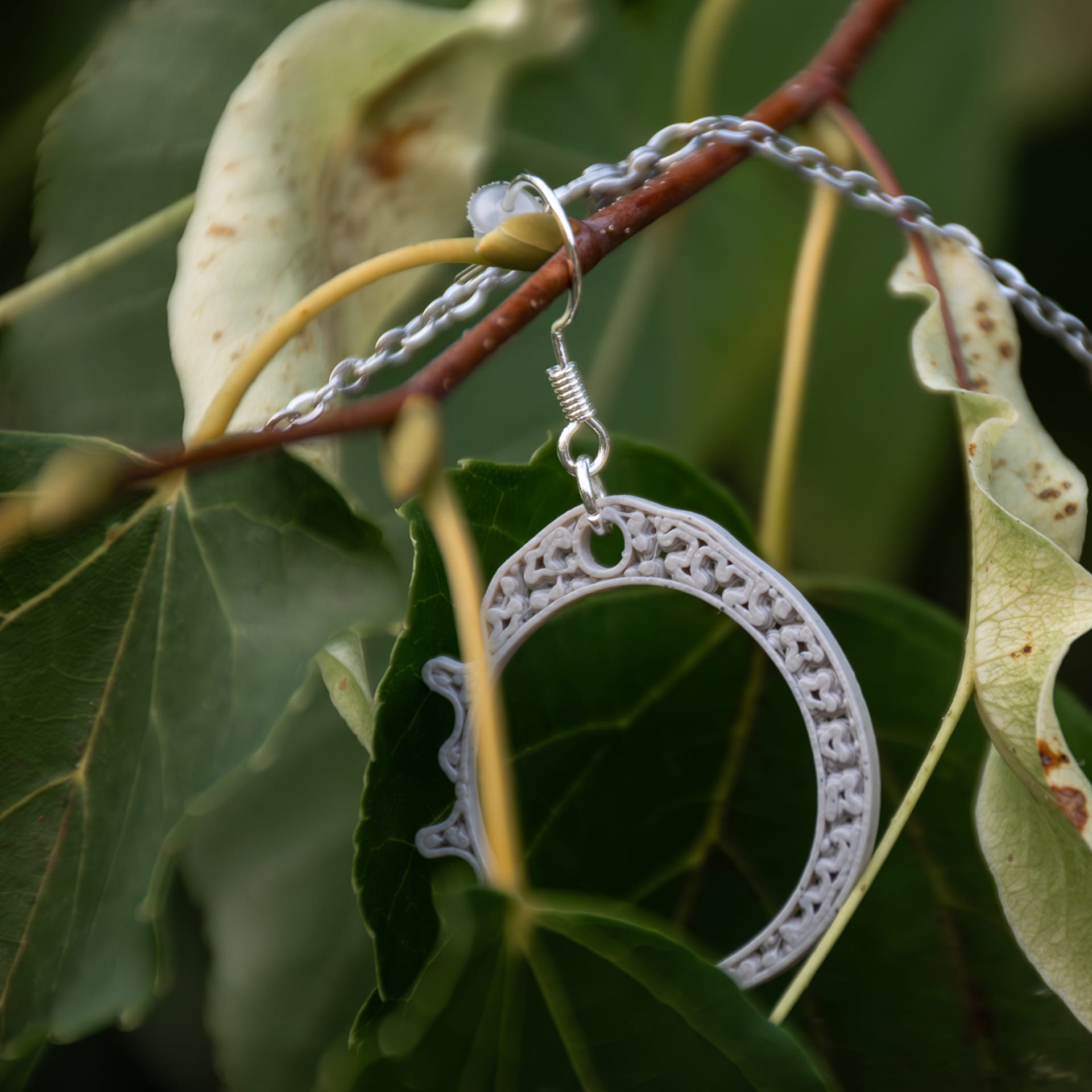 Luzerna earrings. Limestone color. Luzerna earrings. Limestone color.