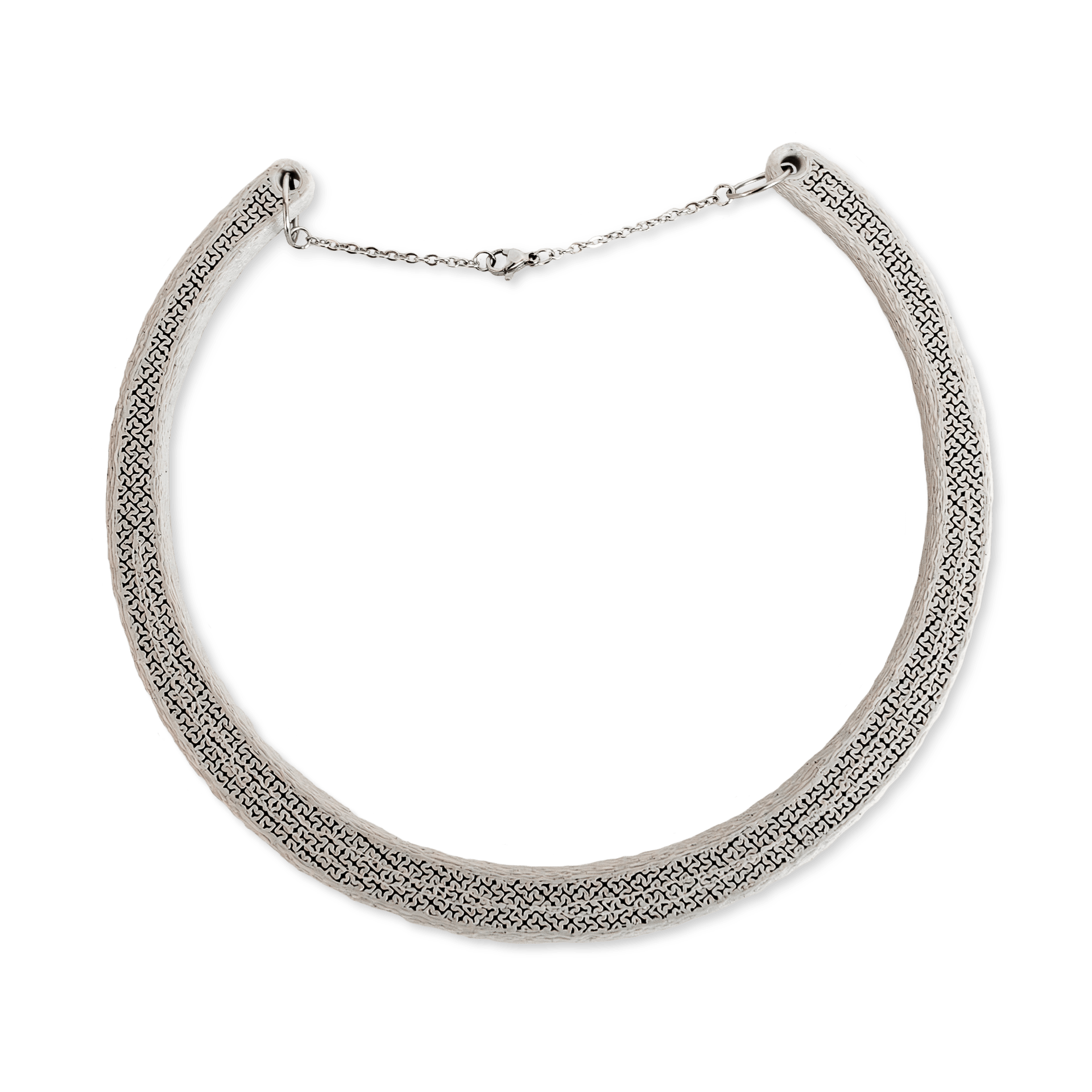 Luzerna necklace. Limestone color. Luzerna necklace. Limestone color.