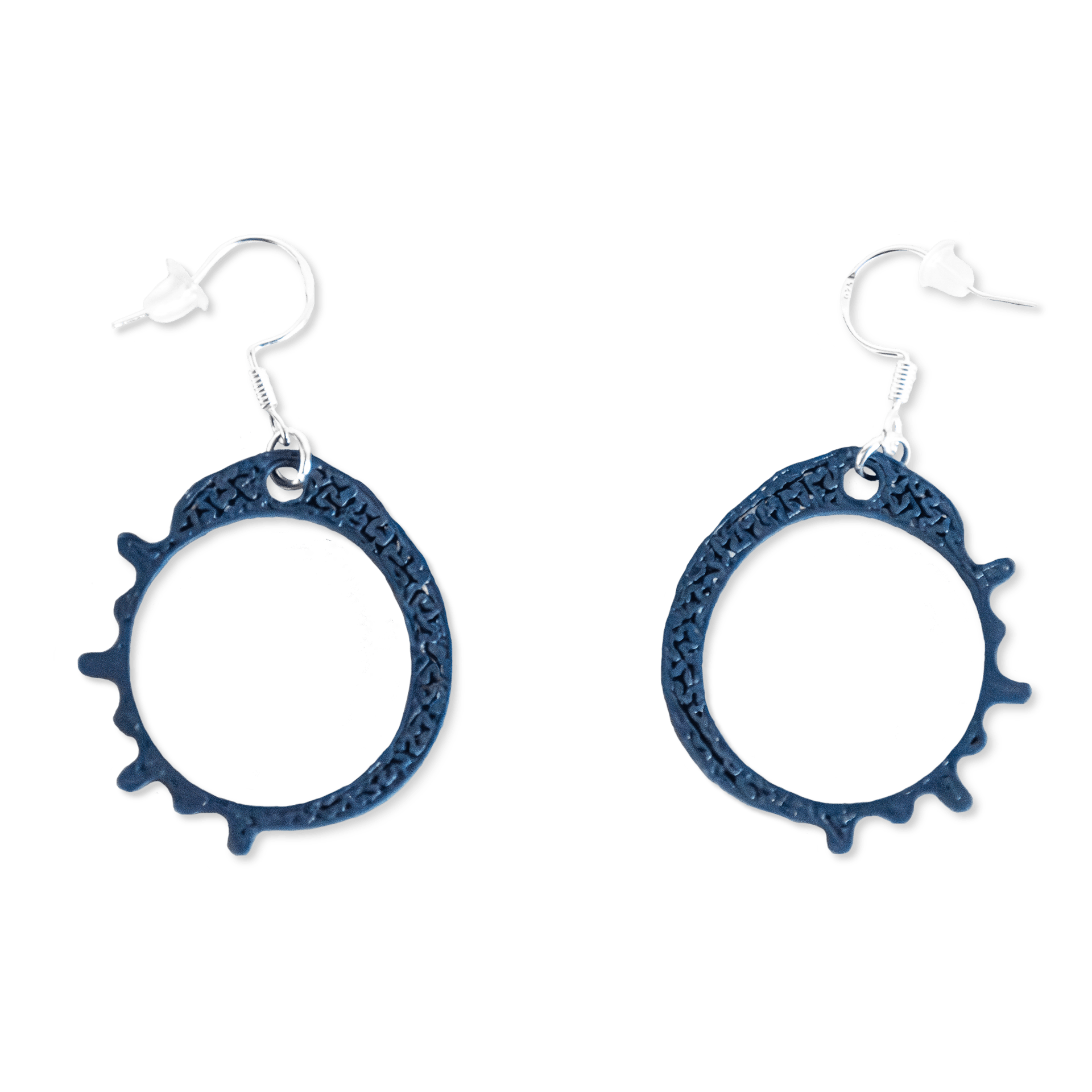Luzerna earrings. Navy blue color. Luzerna earrings. Navy blue color.