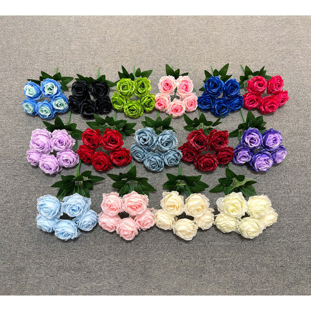 Bouquet bunga P136 XUEE (x5) Mawar Artifisial