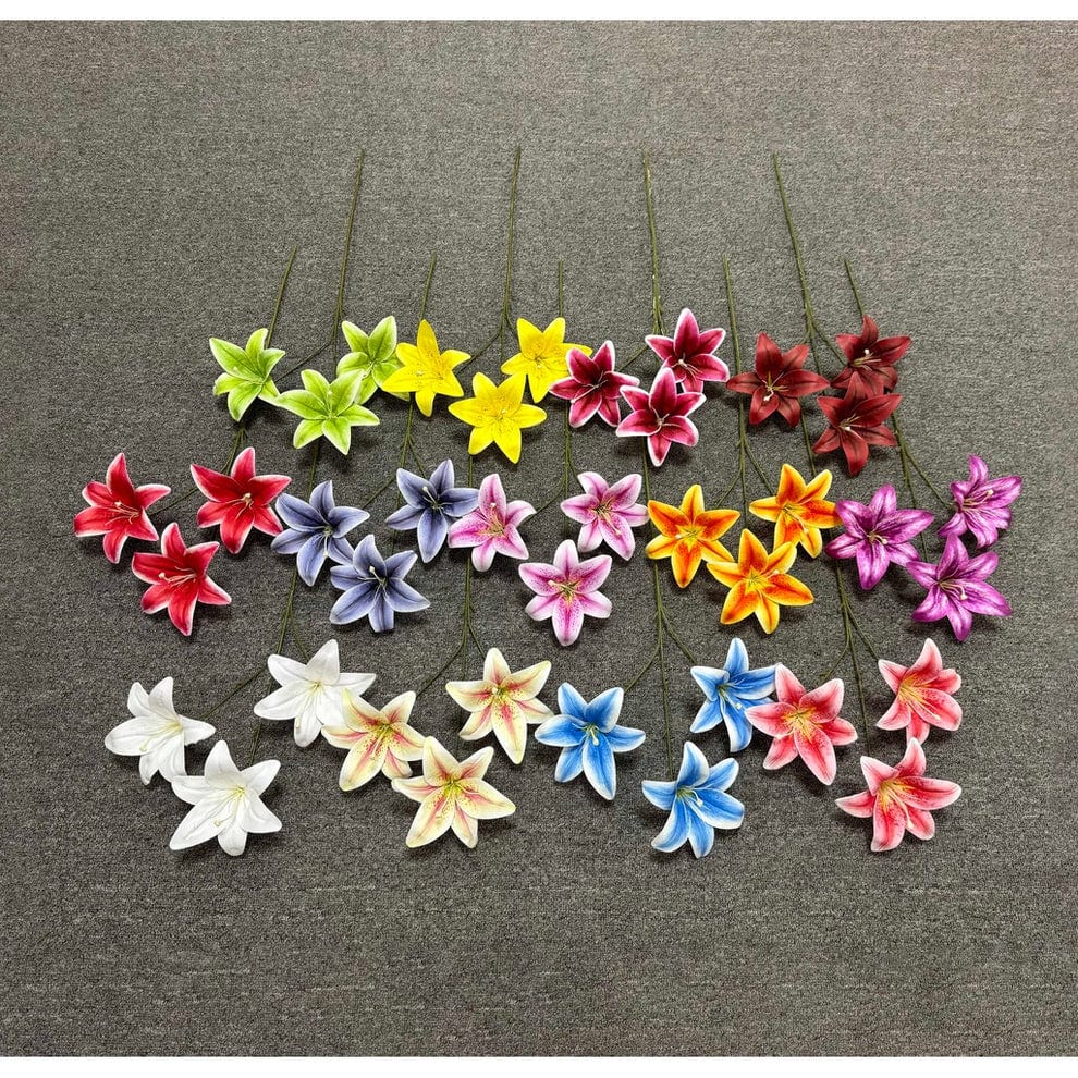 C87 HETTY (x3) Bunga Lily Flower tape 65CM