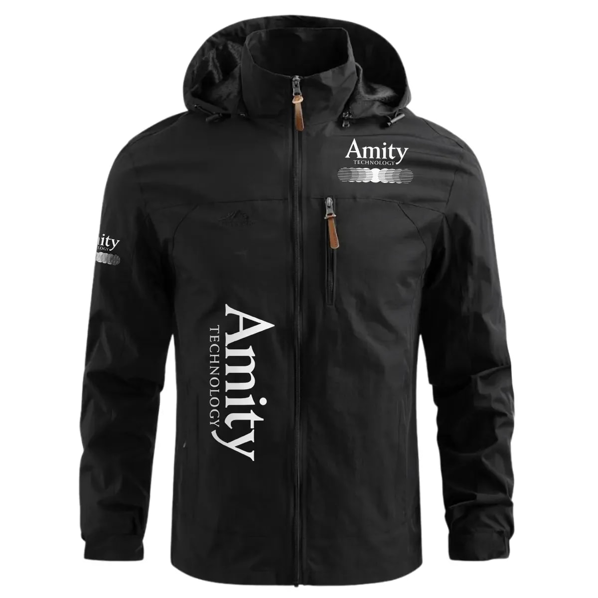 Amity Technology Exclusive Logo Waterproof Windbreaker Outdoor Jacket Detachable Hood