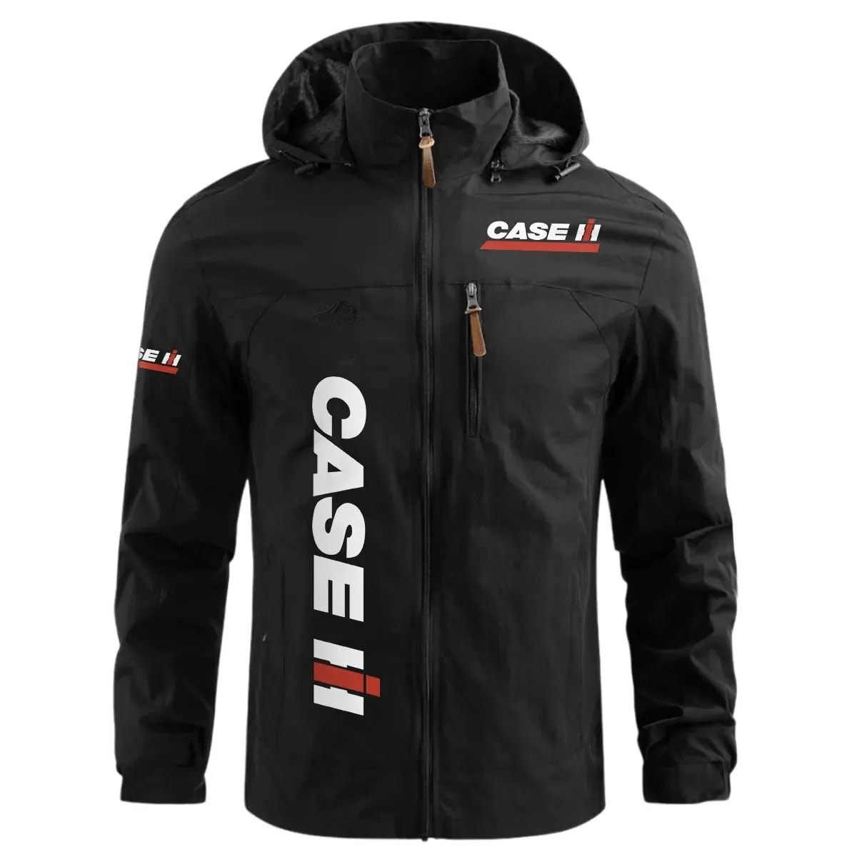 Case IH Exclusive Logo Waterproof Windbreaker Outdoor Jacket Detachable Hood