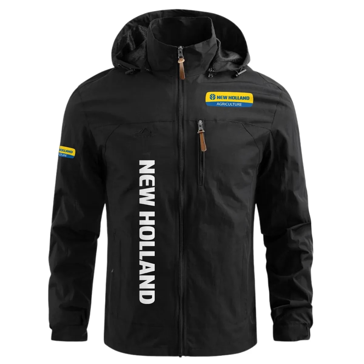 New Holland Exclusive Logo Waterproof Windbreaker Outdoor Jacket Detachable Hood