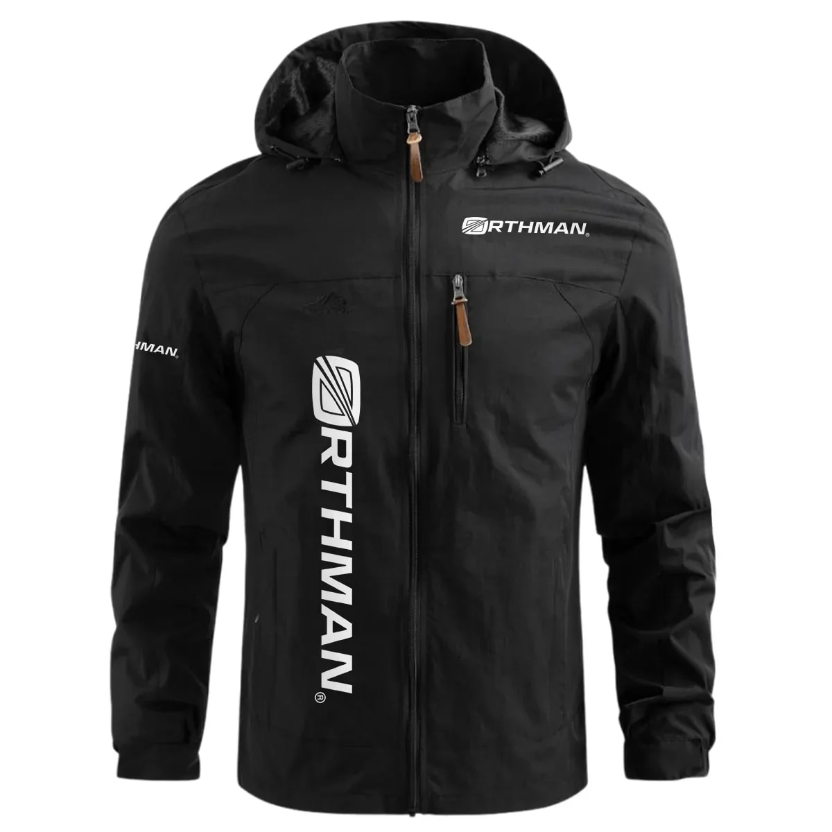 Orthman Exclusive Logo Waterproof Windbreaker Outdoor Jacket Detachable Hood
