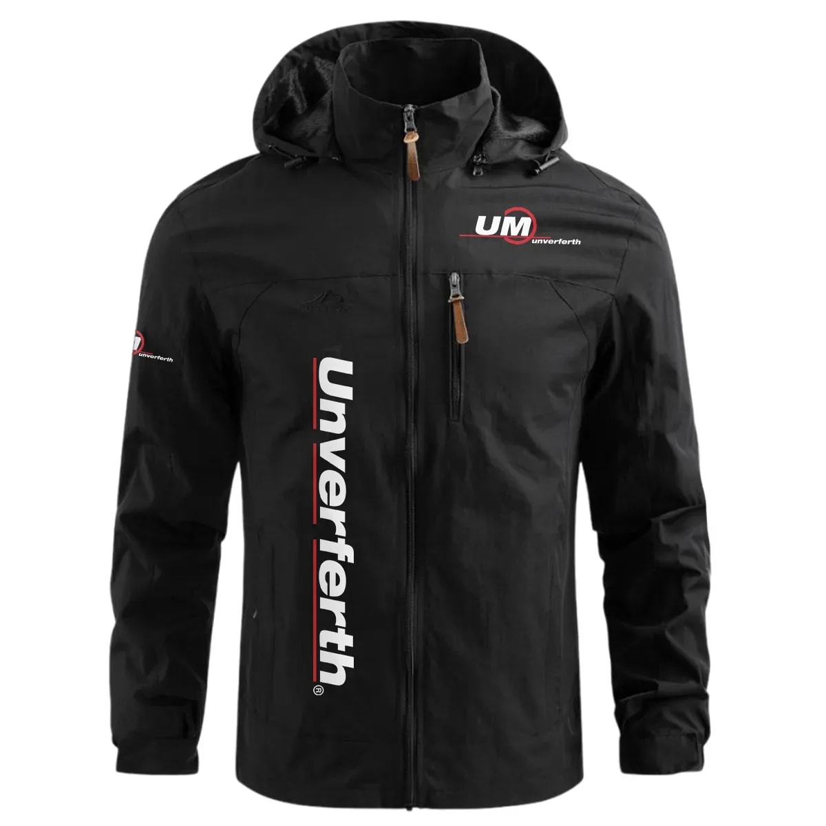 Unverferth Exclusive Logo Waterproof Windbreaker Outdoor Jacket Detachable Hood