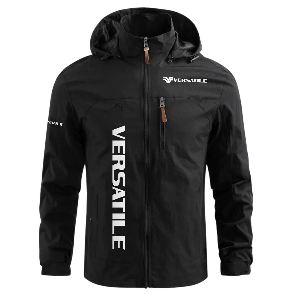 Versatile Exclusive Logo Waterproof Windbreaker Outdoor Jacket Detachable Hood