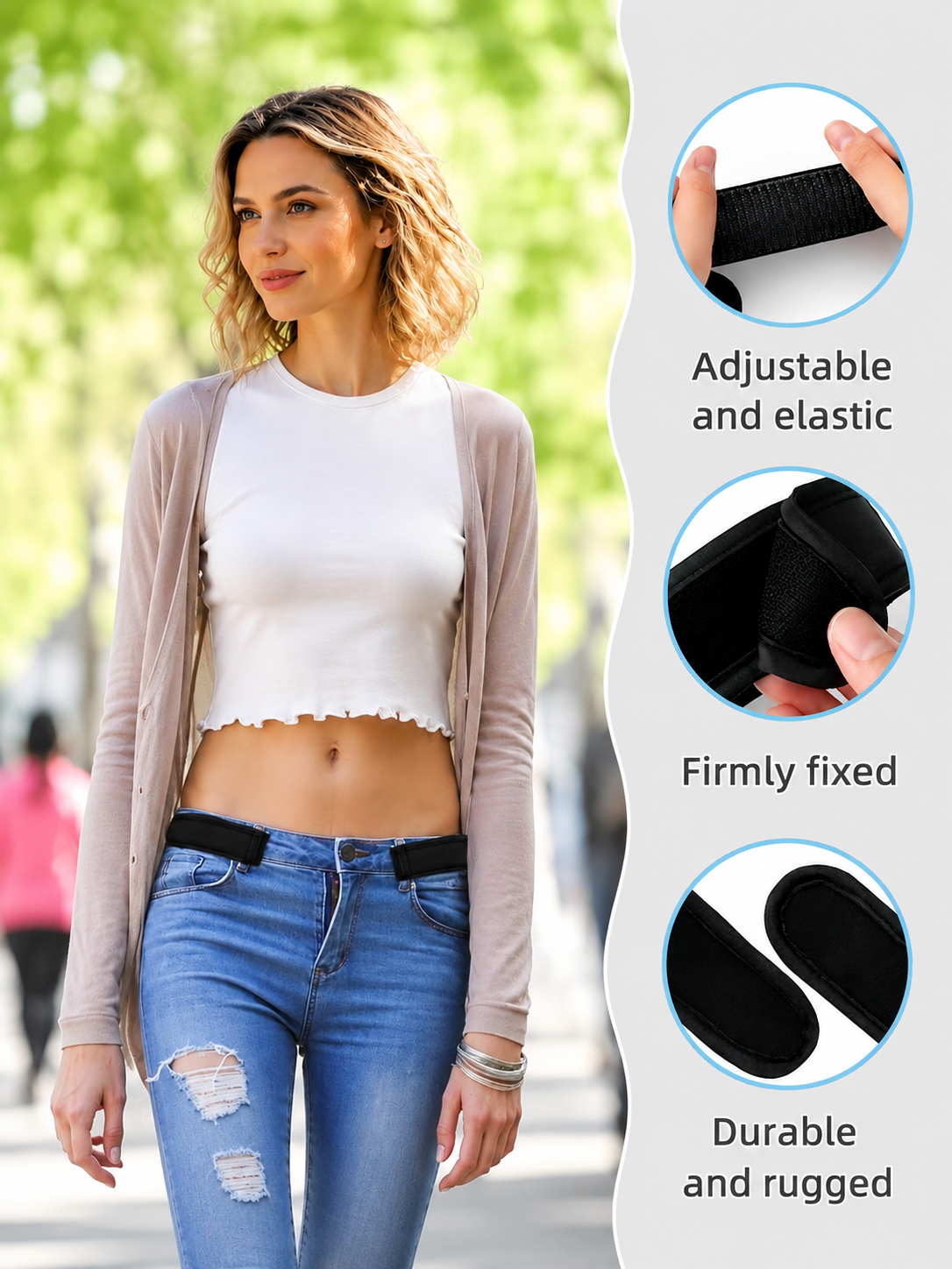 Lopix no-buckle belt hero