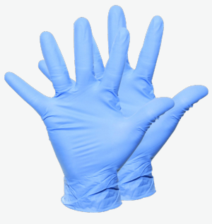 Luvas descartáveis