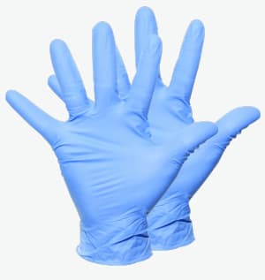 Luvas descartáveis