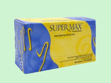 Luva Latex Procedimento com Pó Caixa C/100Un SUPERMAX