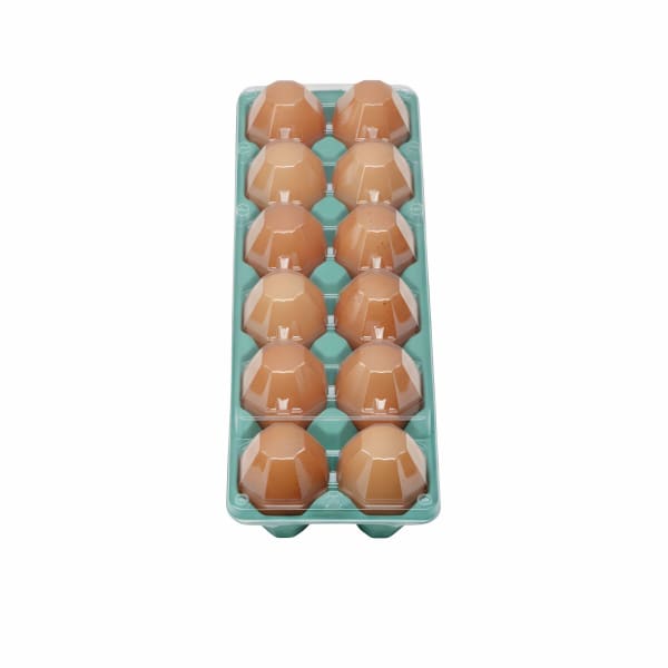 Ovos vermelhos embalados