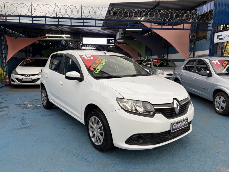 SANDERO EXPRESSION 1.6 2015 BRANCO COMPLETO