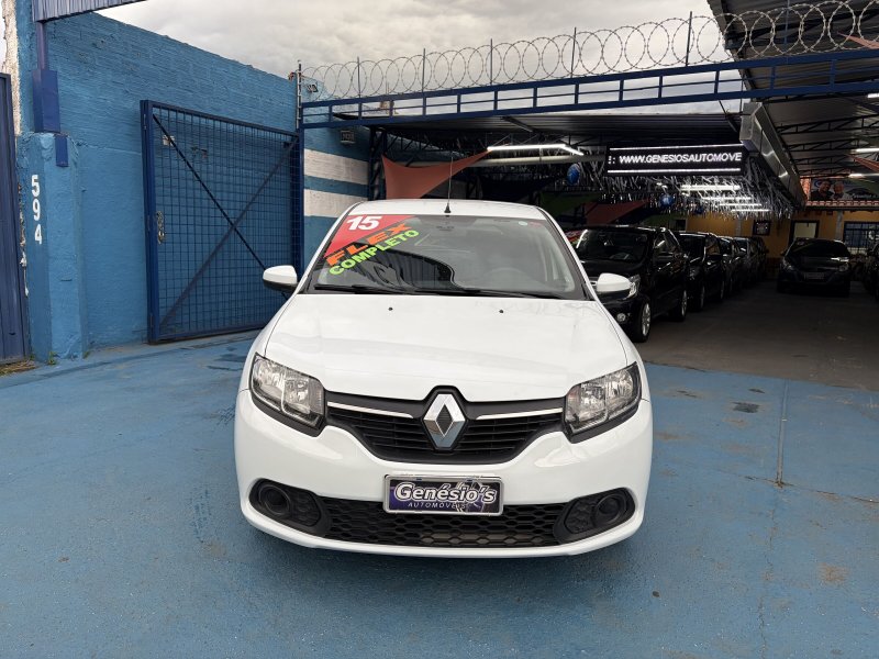 SANDERO EXPRESSION 1.6 2015 BRANCO COMPLETO