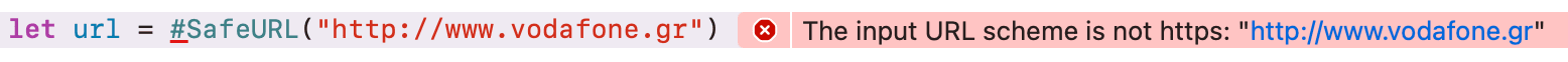 Not allowed scheme error diagnostic