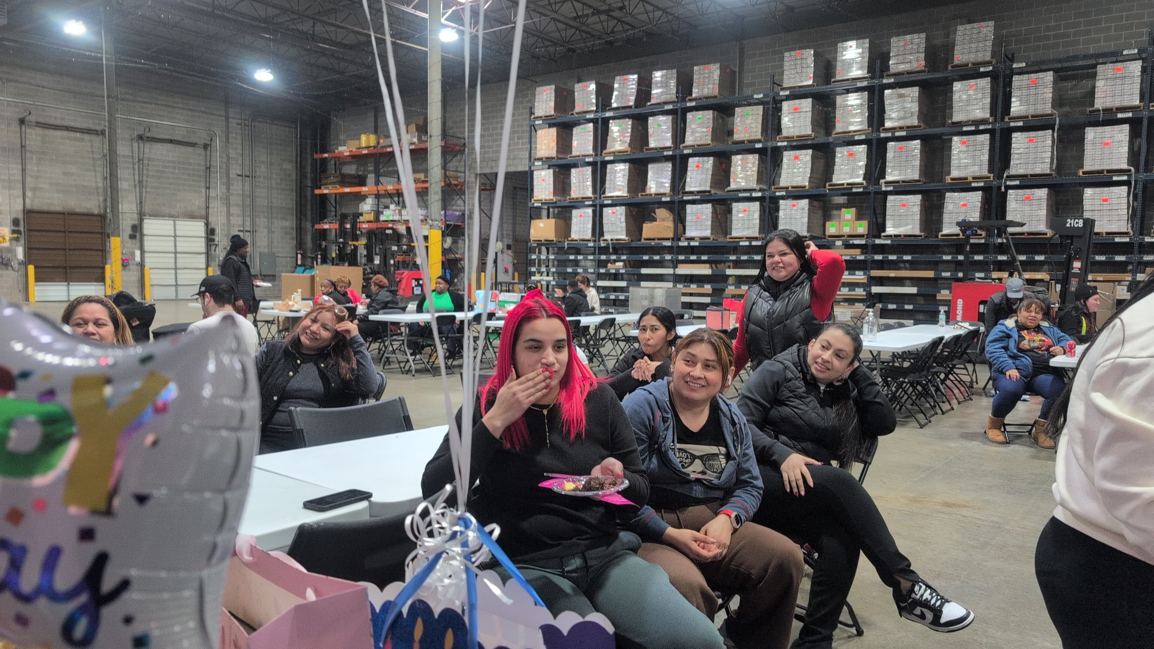 First National Staffing associates networking during Employee Appreciation Tour gathering