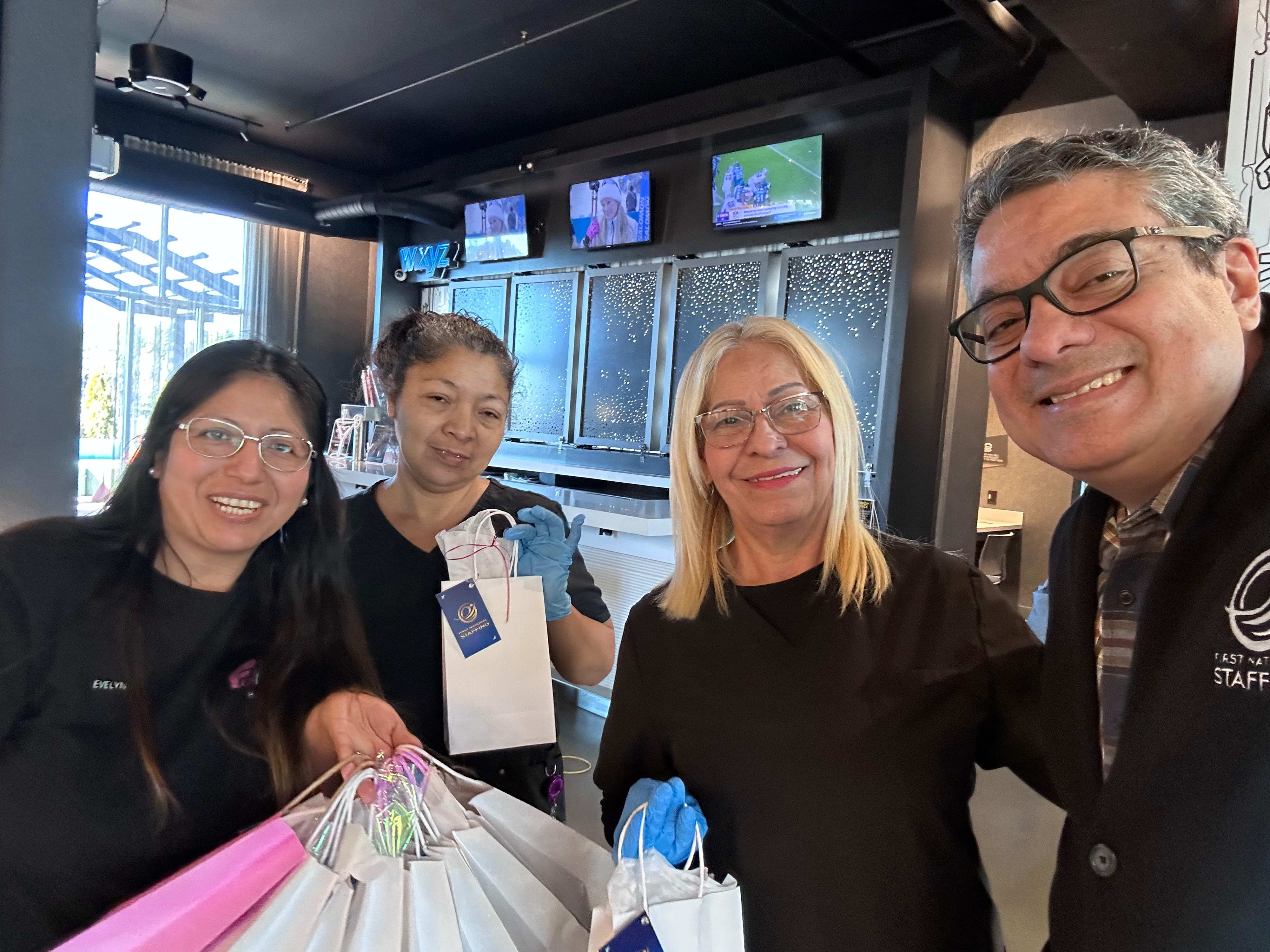 First National Staffing Group Employee Appreciation Tour highlight — team unity and celebration across Georgia locations