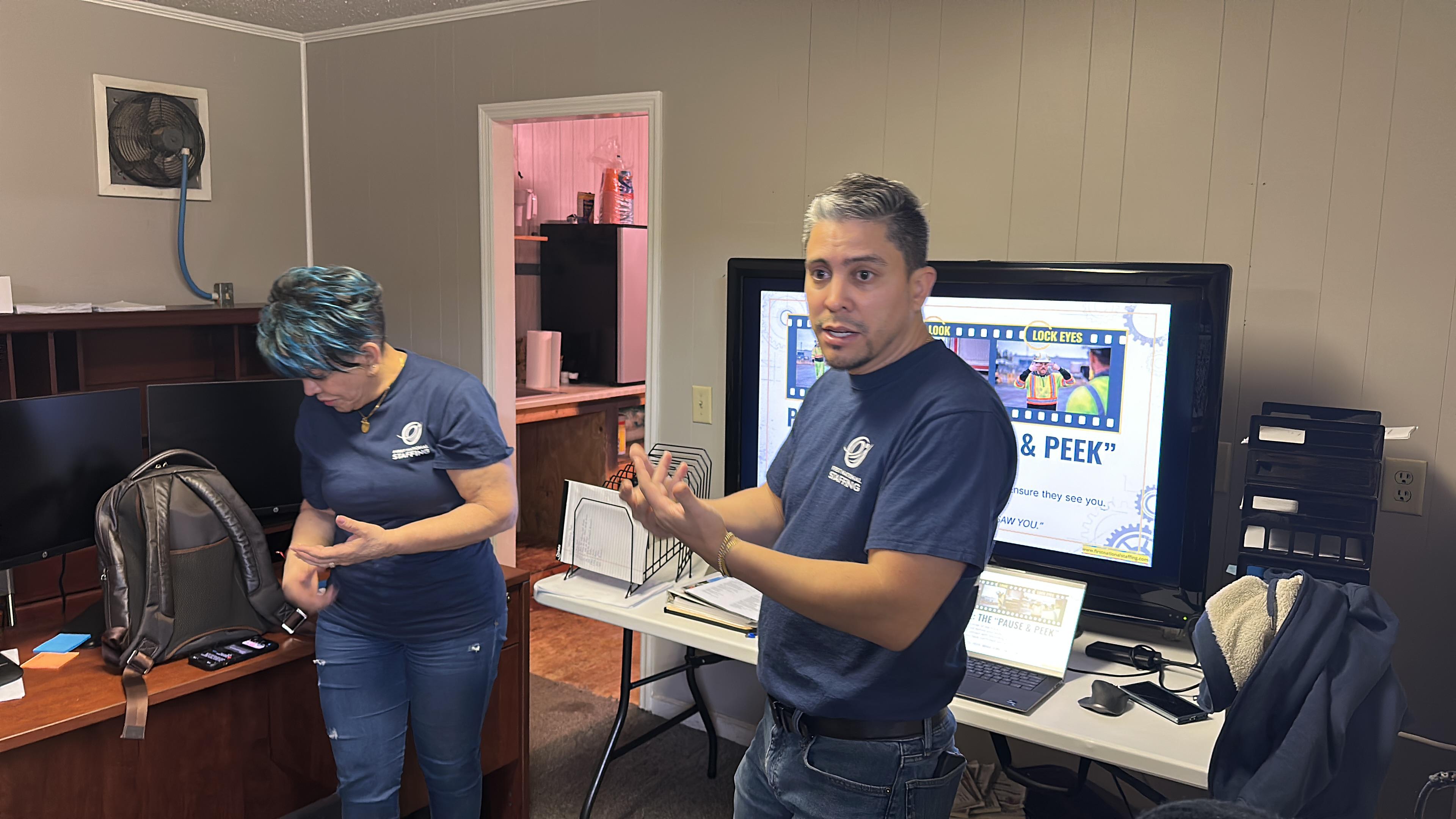 FNSG associates participating in safety training in Toccoa