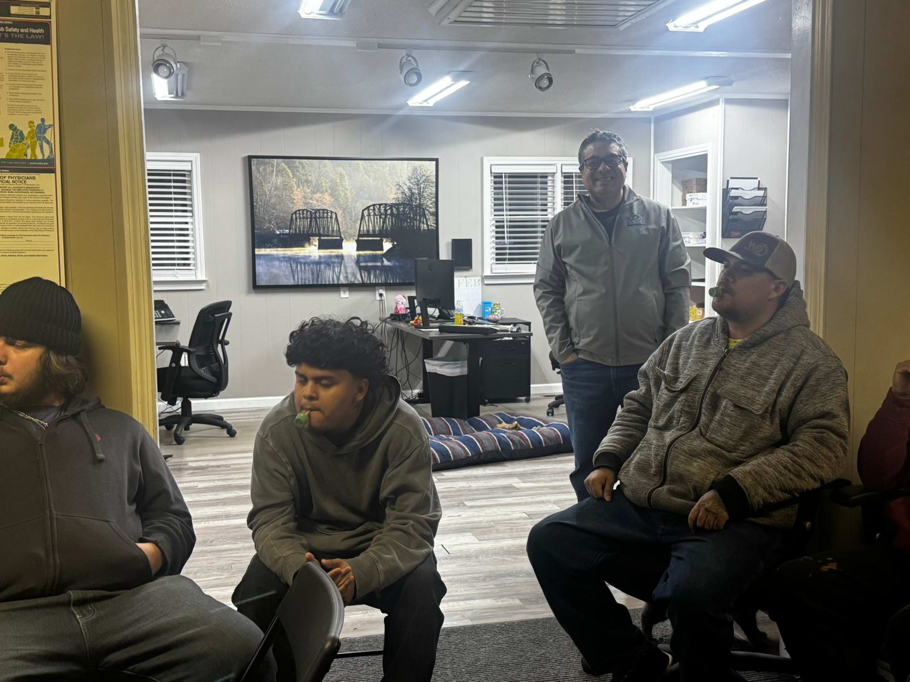 FNSG associates participating in safety training in Toccoa