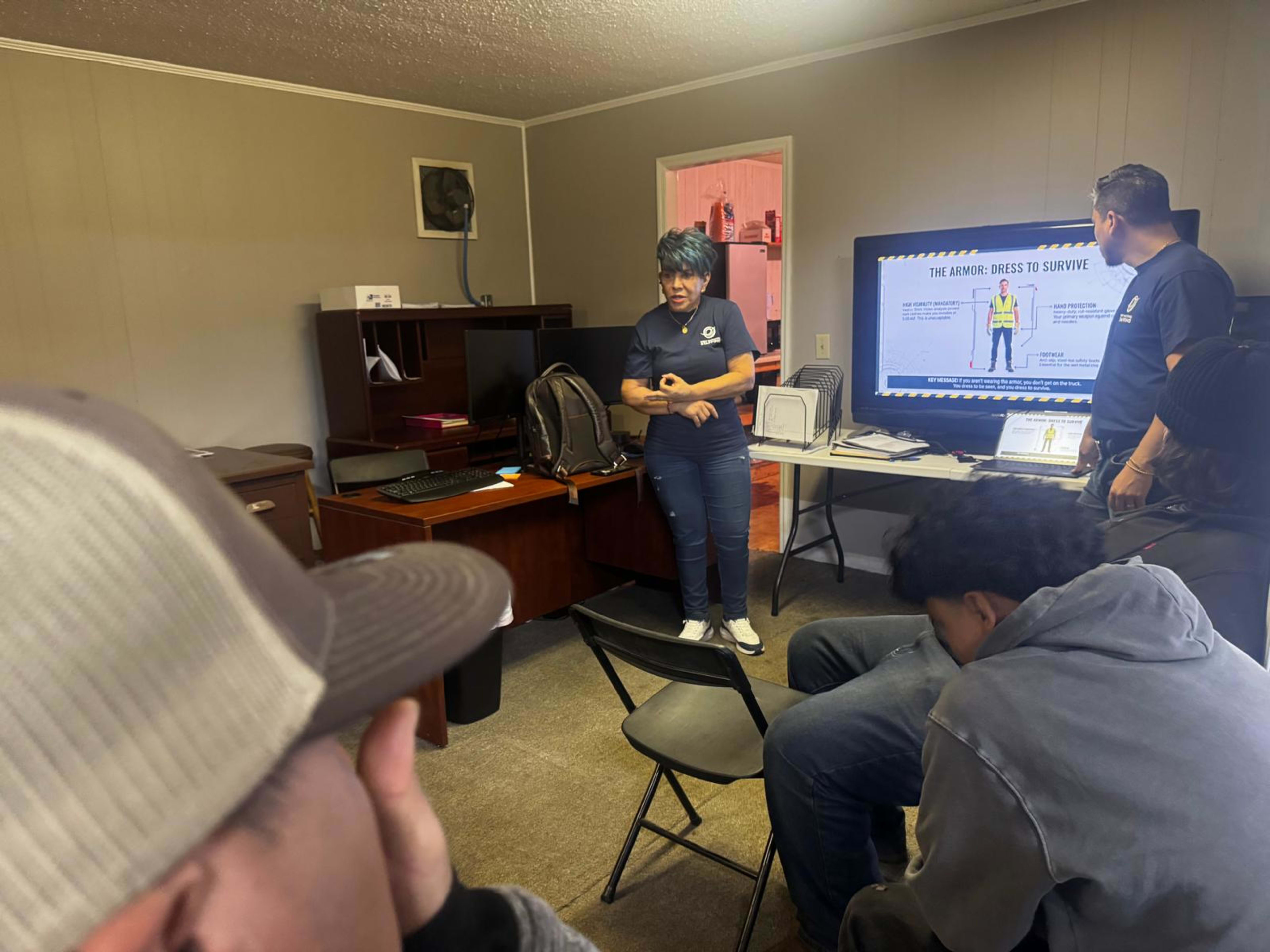 FNSG associates participating in safety training in Toccoa