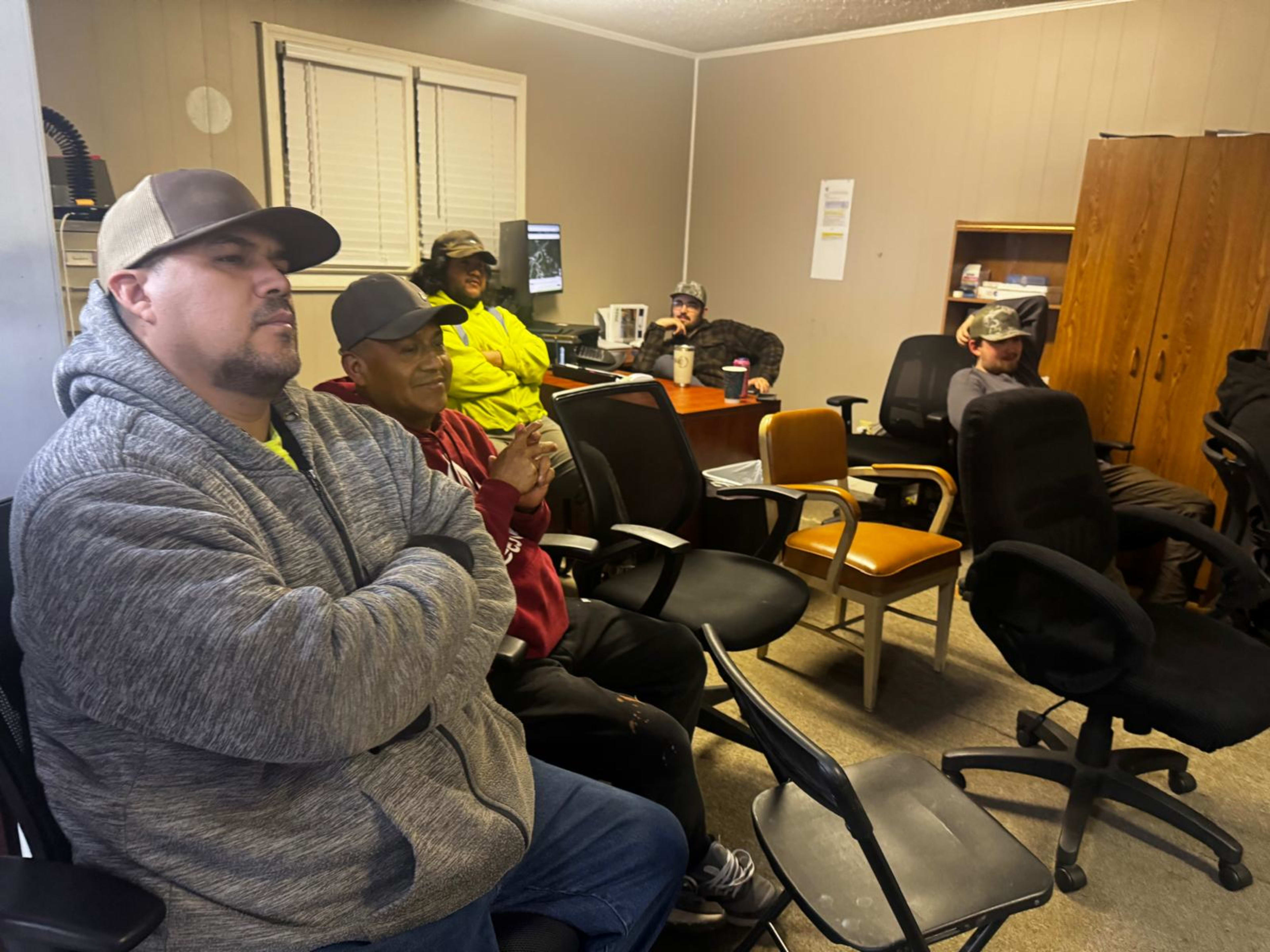 FNSG associates participating in safety training in Toccoa