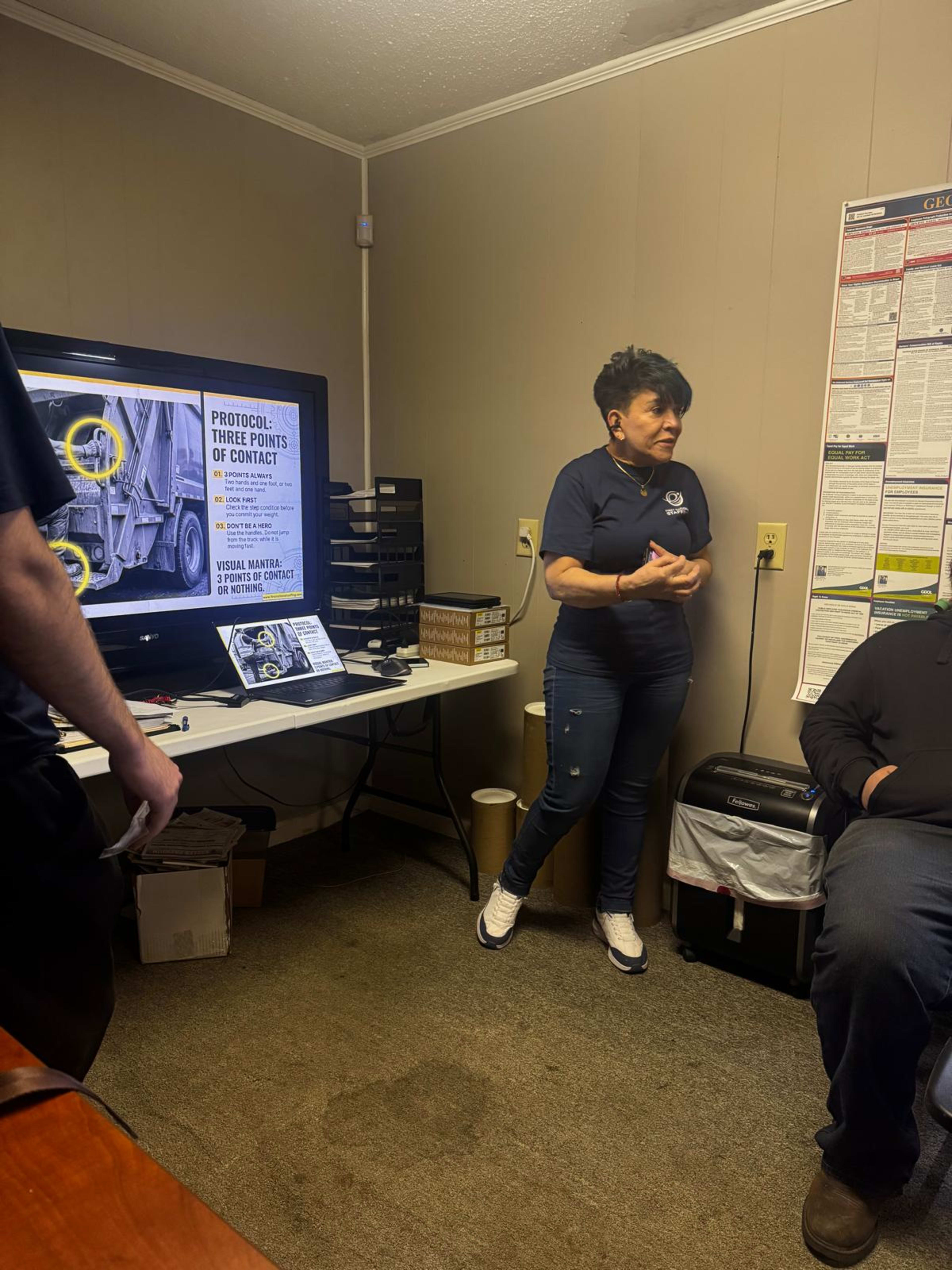 FNSG associates participating in safety training in Toccoa