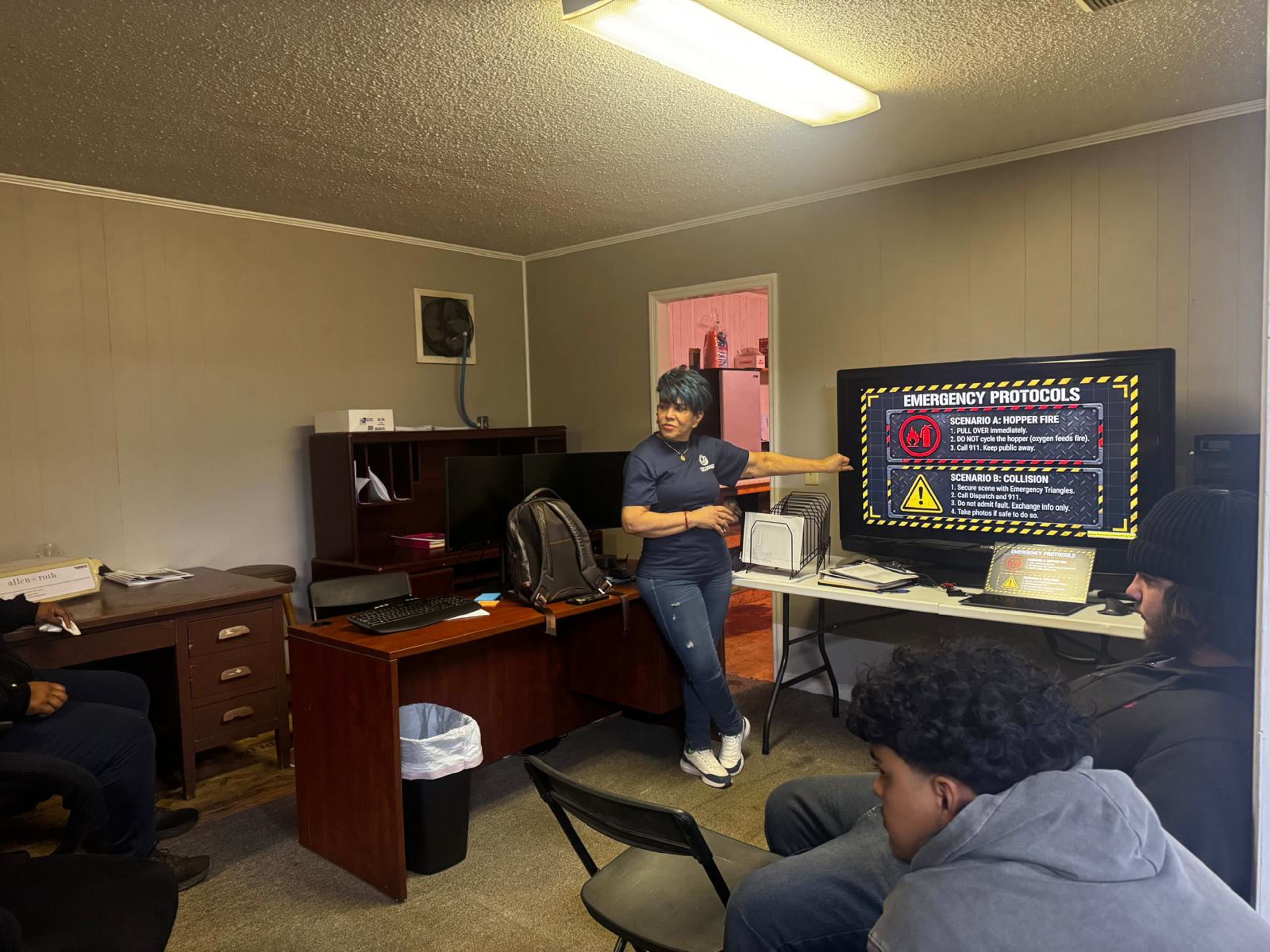 FNSG associates participating in safety training in Toccoa