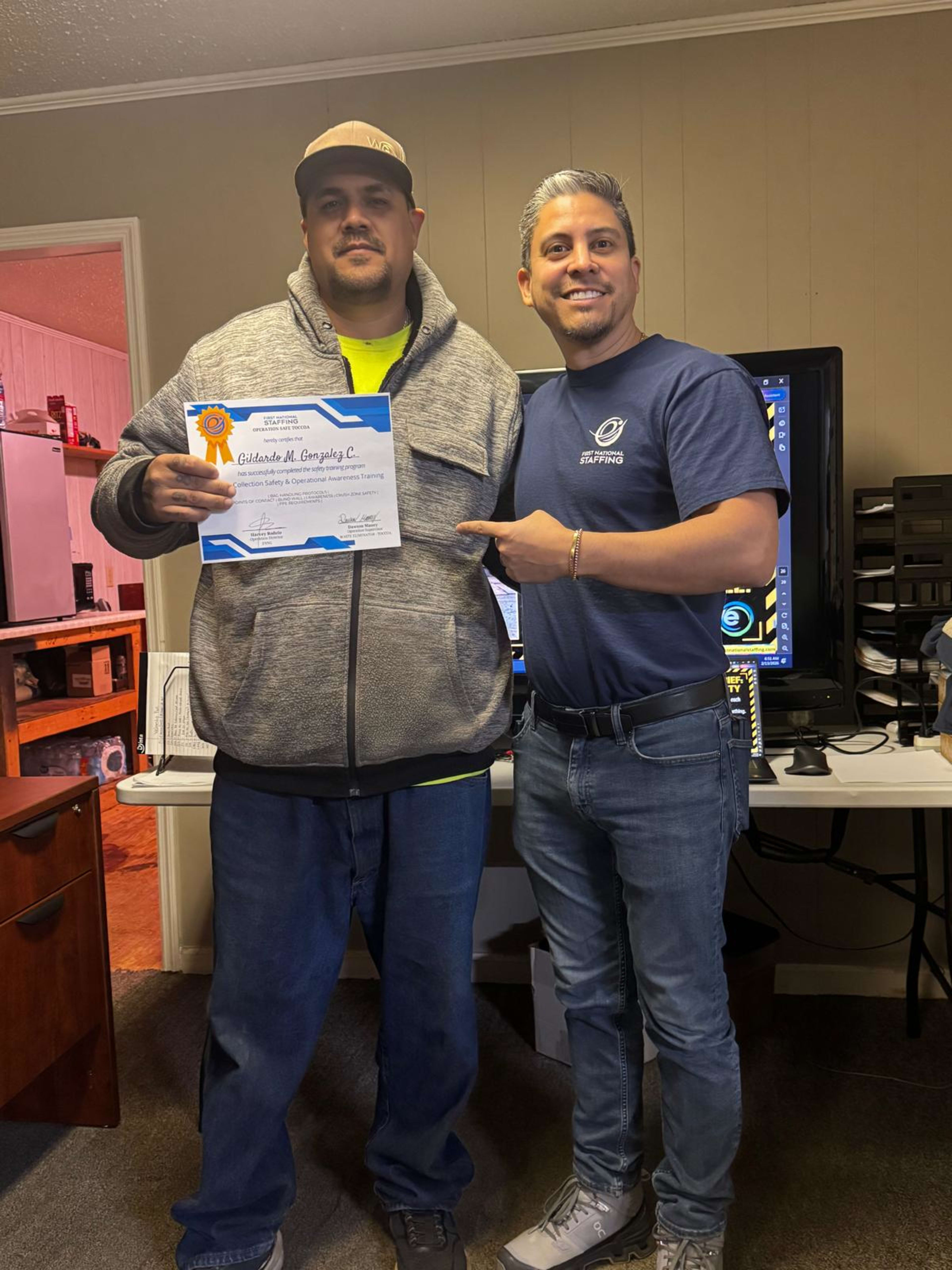 FNSG associates participating in safety training in Toccoa