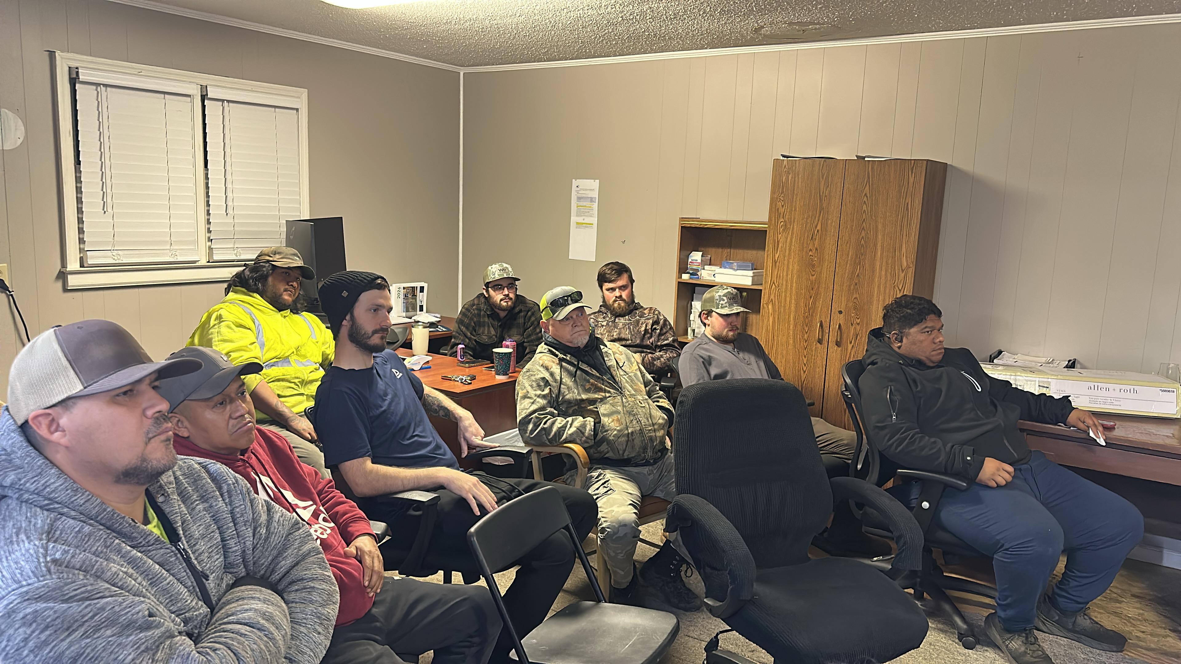 FNSG associates participating in safety training in Toccoa