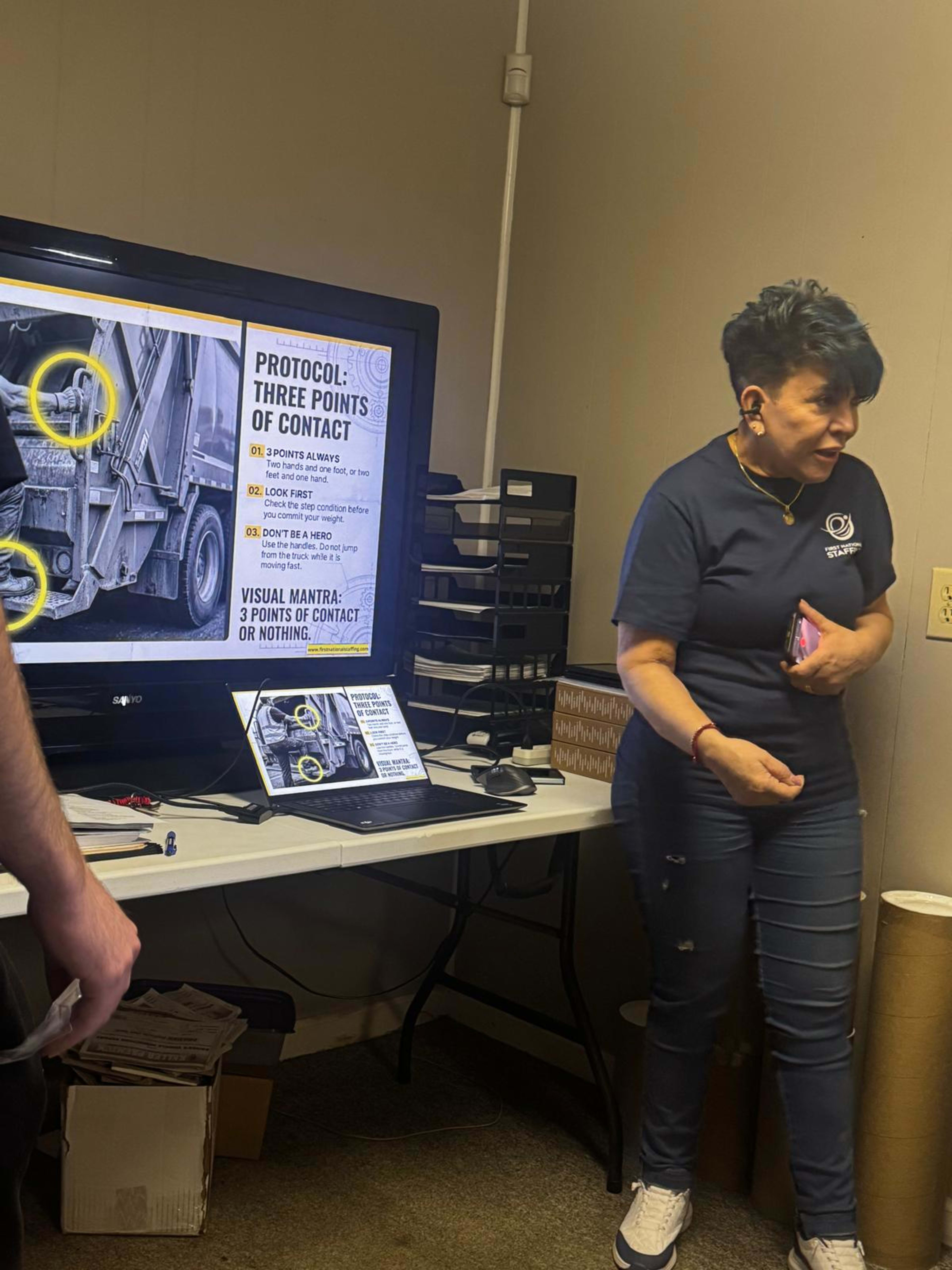 FNSG associates participating in safety training in Toccoa