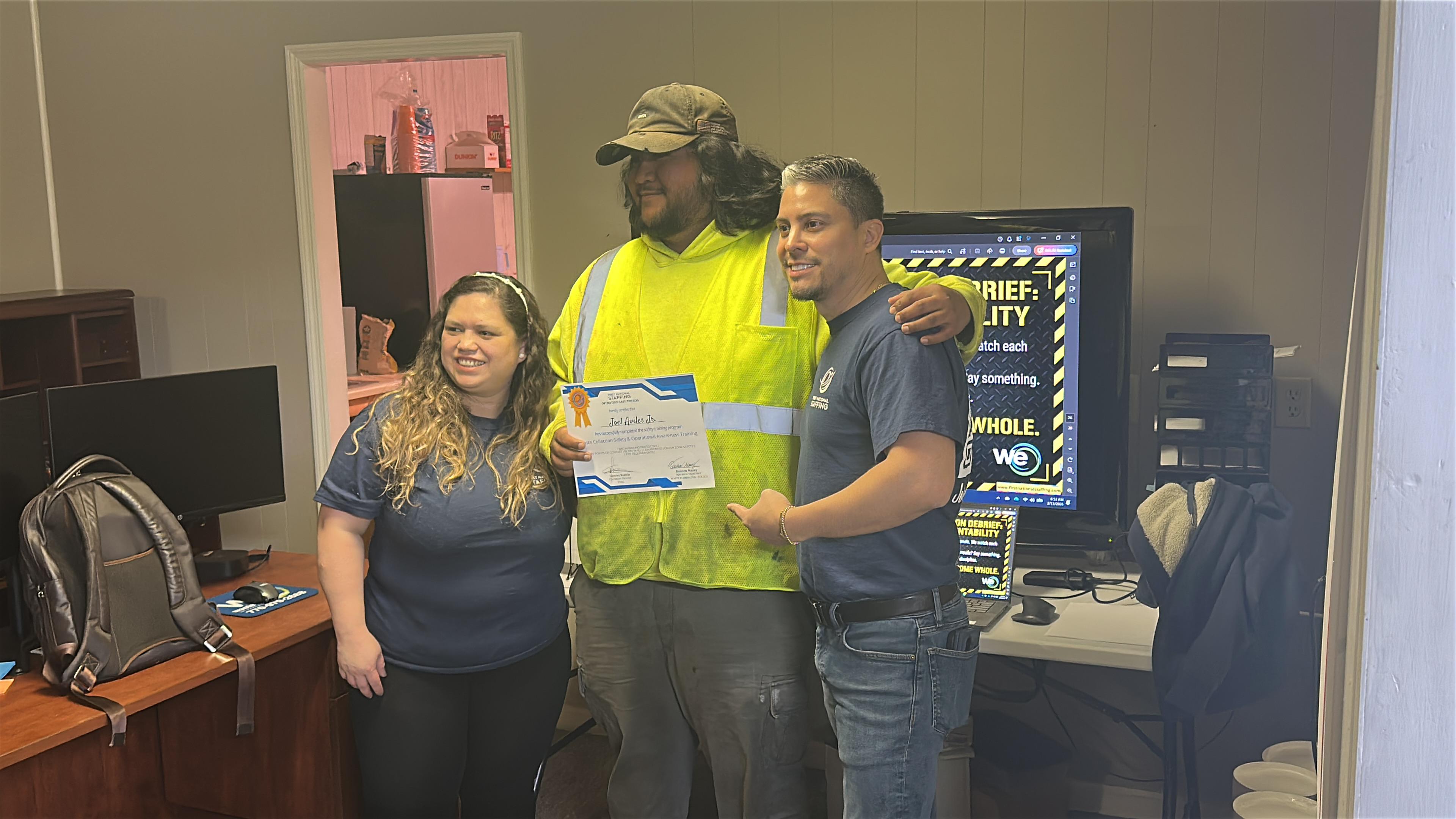 FNSG associates participating in safety training in Toccoa