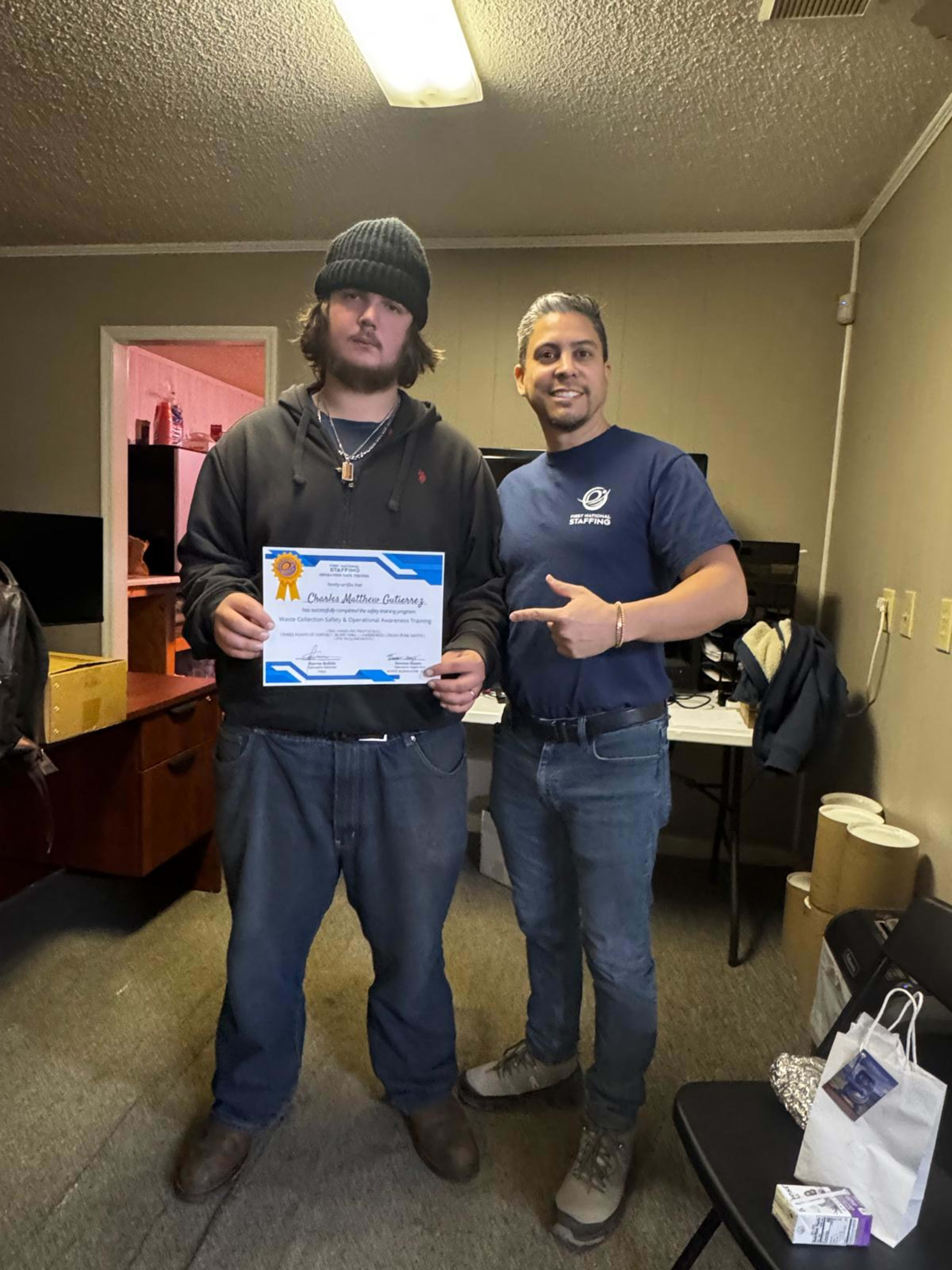 FNSG associates participating in safety training in Toccoa