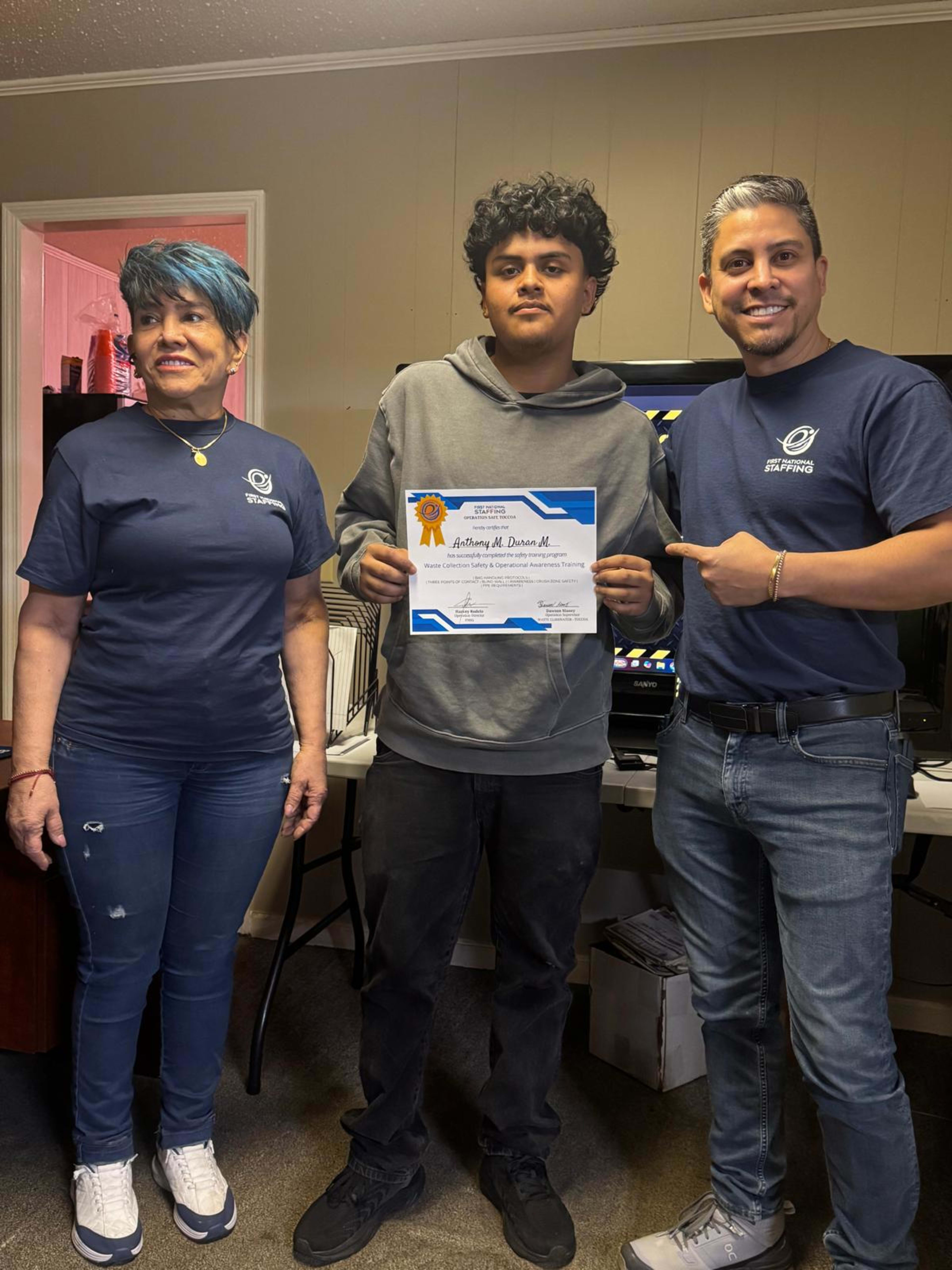 FNSG associates participating in safety training in Toccoa