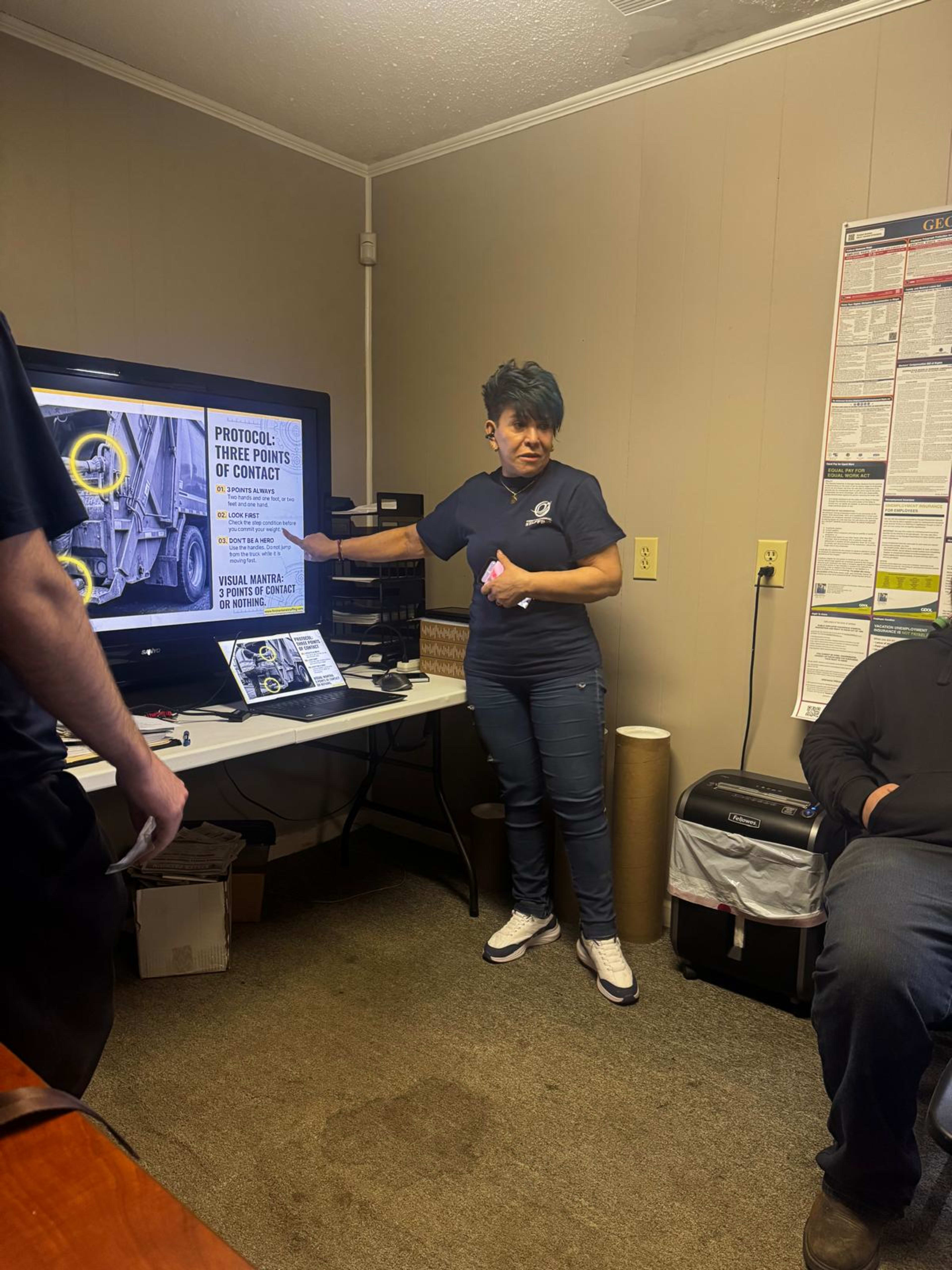 FNSG associates participating in safety training in Toccoa