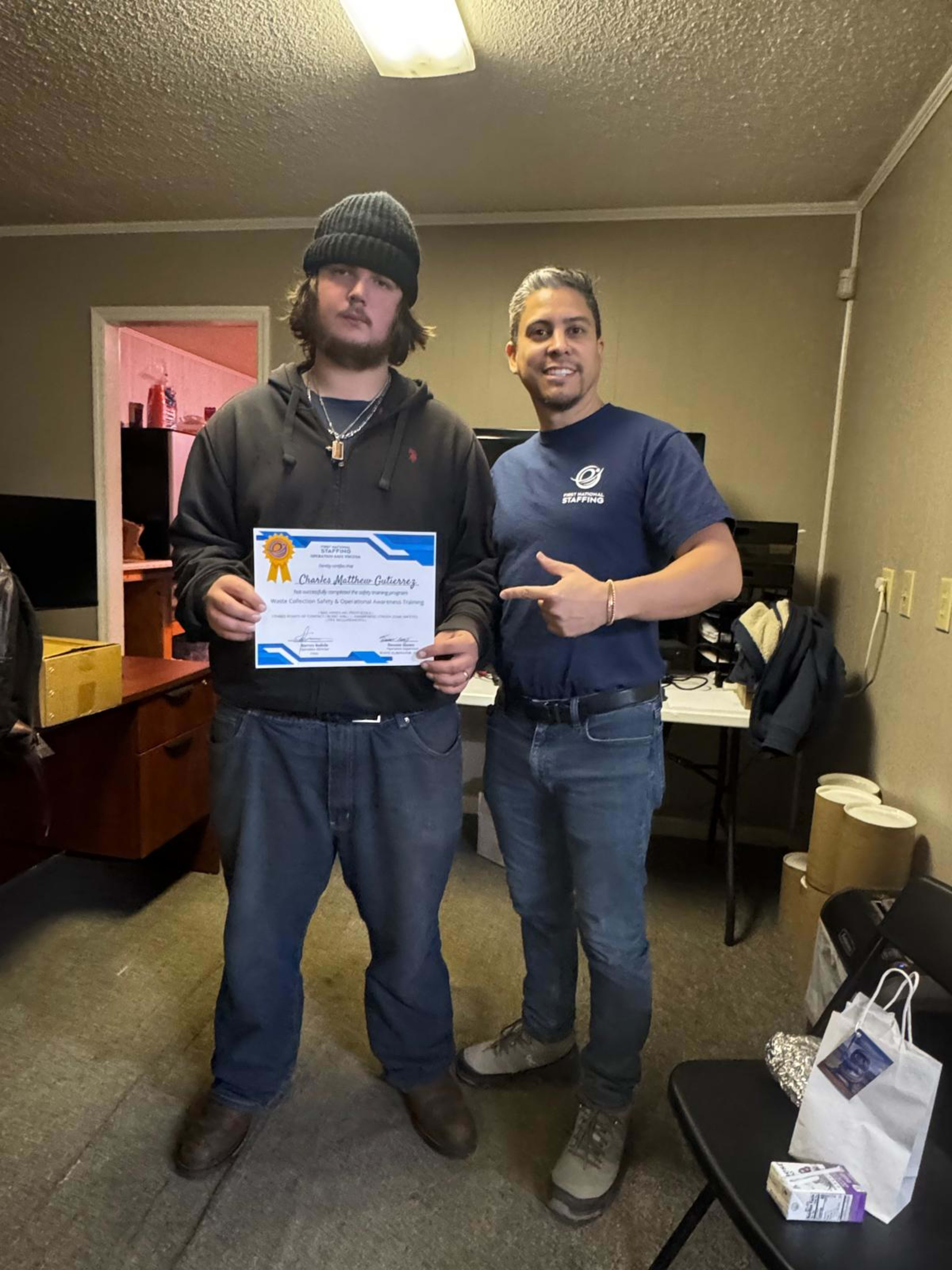 FNSG associates participating in safety training in Toccoa