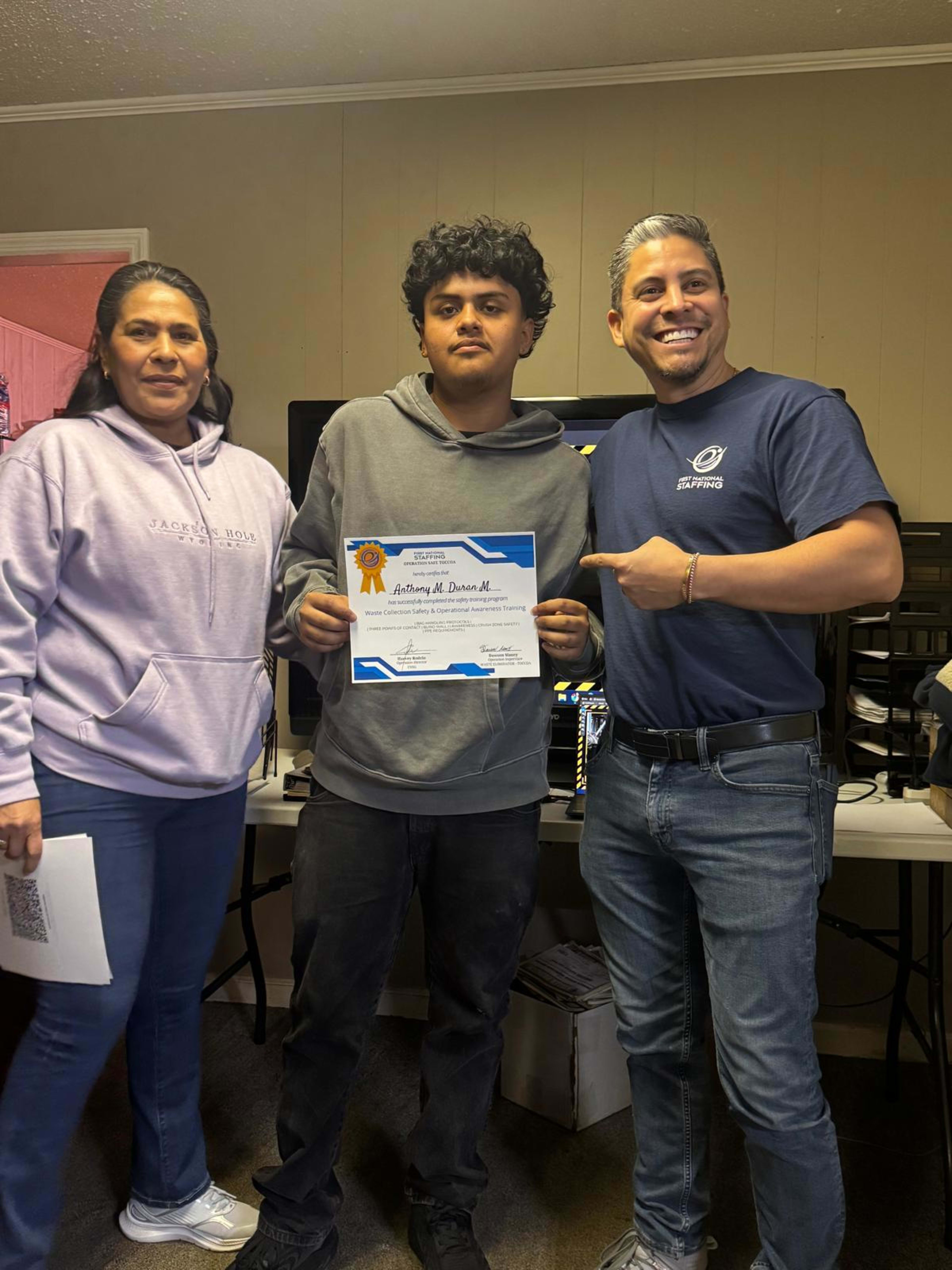 FNSG associates participating in safety training in Toccoa