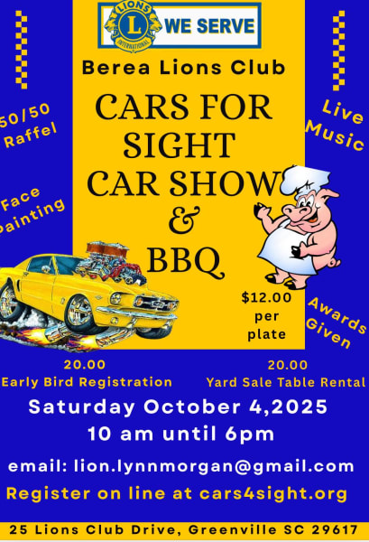 Berea Lions Club Cars For Sight Car Show & BBQ