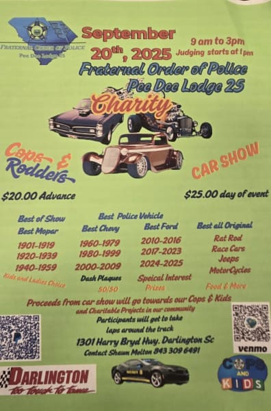 Fraternal Order Of Police Charity Car Show