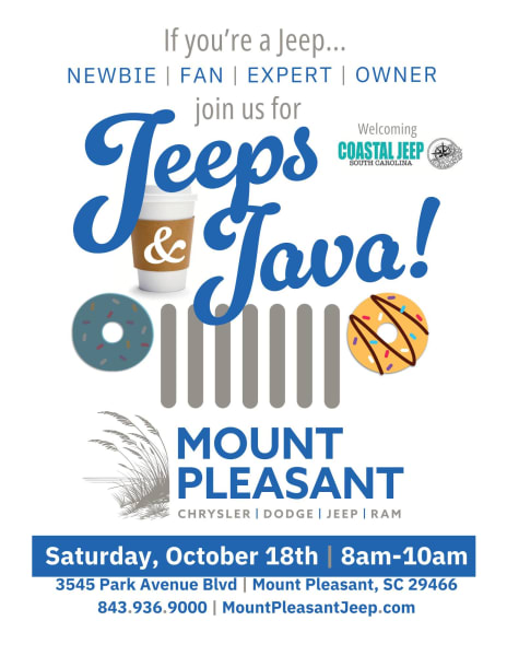 Jeeps and Java With Mt Pleasant CDJR