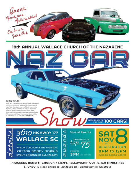18th Annual Wallace Church Of The Nazarene Car Show