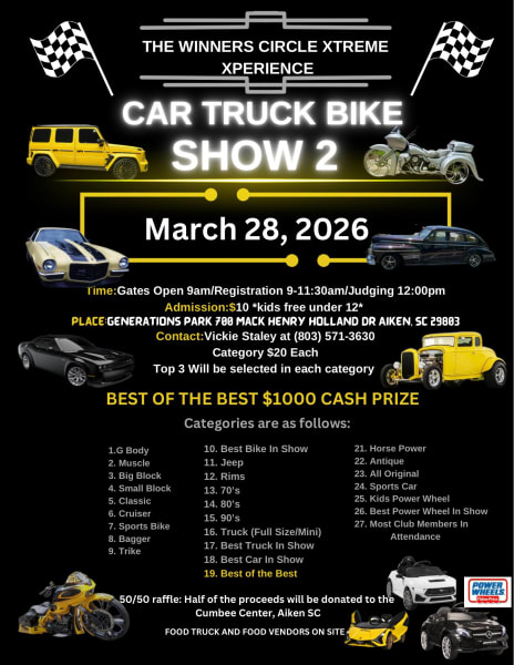 The Winners Circle Xtreme Car, Truck & Bike Show