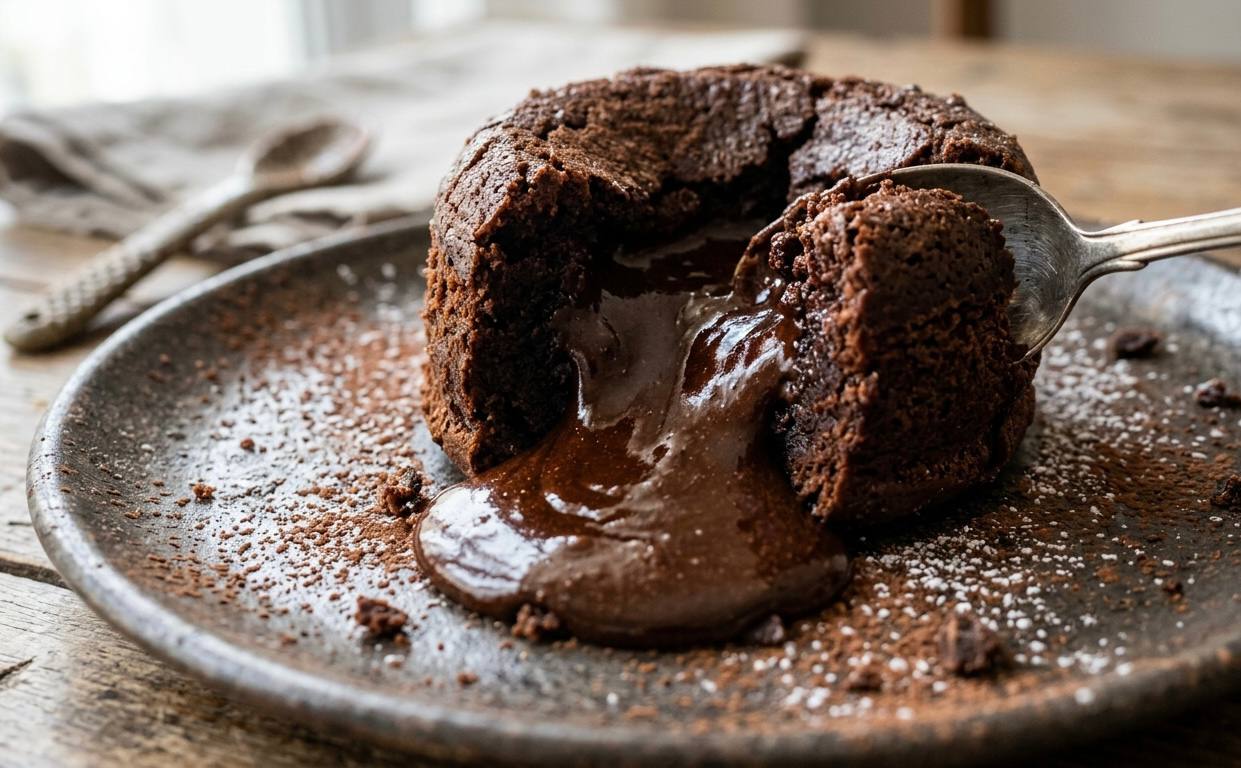 Volcán de chocolate