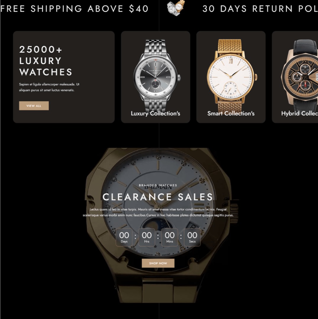 Luxury Timepiece Collection