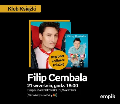 Filip Cembala w Klubie Książki | premiera książki „Troszki, czyli kroplówka z nadziei”