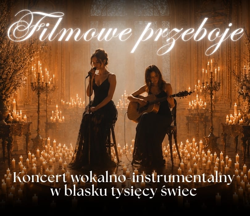 Plakat wydarzenia: Koncert przy świecach - Filmowe przeboje: od klasyki do rocka