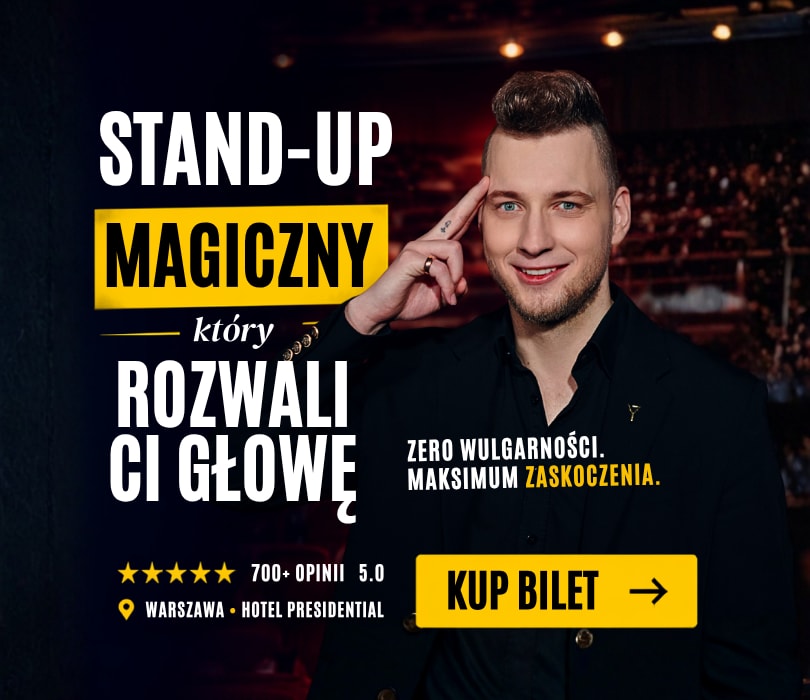 Plakat wydarzenia: Standup Magiczny "To jest ustawione" Wieczór czytania w myślach i sztuki manipulacji"